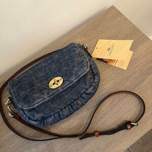 PATRICIA NASH QUILTED DENIM BONNY CROSSBODY